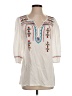 Krista Lee 100% Rayon Ivory 3/4 Sleeve Blouse Size S - photo 1