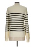 MNG Stripes Ivory Pullover Sweater Size L - photo 2