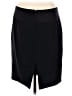 Express Design Studio Solid Black Silk Skirt Size 6 - photo 2