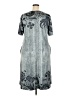 Unbranded Paisley Gray Casual Dress Size 2X - photo 2