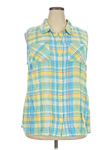 Cj Banks Sleeveless Button-Down Shirt (view 1)