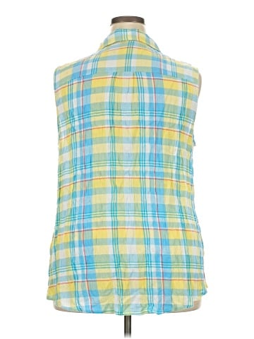 Cj Banks Sleeveless Button-Down Shirt (view 2)