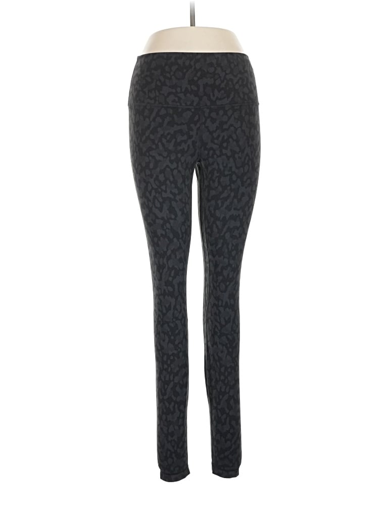 Pre-owned Lululemon Athletica Leggings In Gray