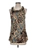 Sharagano Brown Sleeveless Blouse Size S - photo 1