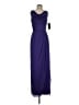 Lela Rose 100% Polyester Solid Blue Purple Cocktail Dress Size 2 - photo 1