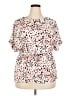 Dana Buchman Pink Short Sleeve Blouse Size XXL - photo 1
