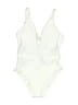 Becca Tweed Ivory One Piece Swimsuit Size L - photo 1