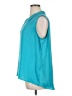 Worthington 100% Polyester Teal Sleeveless Blouse Size XL - photo 5