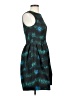 H&M Graphic Teal Cocktail Dress Size 2 - photo 4