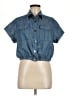 Assorted Brands Blue Short Sleeve Button-Down Shirt Size M - photo 1