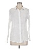Francesca's White Long Sleeve Button-Down Shirt Size M - photo 1