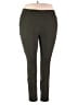 Susan Graver Solid Green Active Pants Size 18W - photo 1