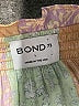 BOND 73 100% Polyester Floral Color Block Multi Color Green 3/4 Sleeve Blouse Size L - photo 7