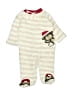 Small Wonders Stripes Ivory Long Sleeve Onesie Size 0-3 mo - photo 1