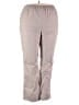 Chic 100% Cotton Solid Gray Casual Pants Size 18 - photo 1