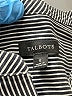 Talbots 100% Cotton Stripes Gray 3/4 Sleeve Blouse Size S - photo 7