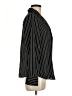 Who What Wear 100% Polyester Stripes Black Long Sleeve Blouse Size M - photo 4