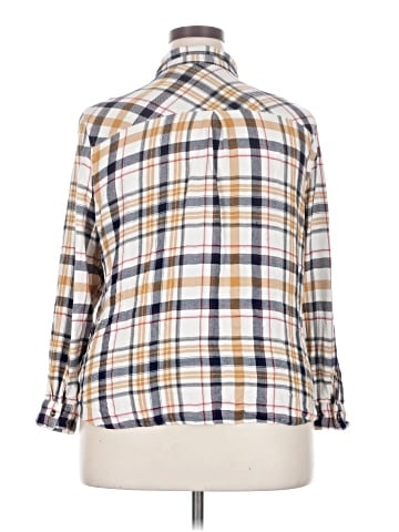 Maurices 3/4 Sleeve Button-Down Shirt (view 2)