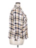 Maurices 100% Rayon Plaid Ivory 3/4 Sleeve Button-Down Shirt Size 20 (2) - photo 4