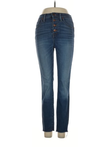 Madewell 10" High-Rise Skinny Crop Jeans: Button-Front TENCEL&trade; Denim Edition (view 1)