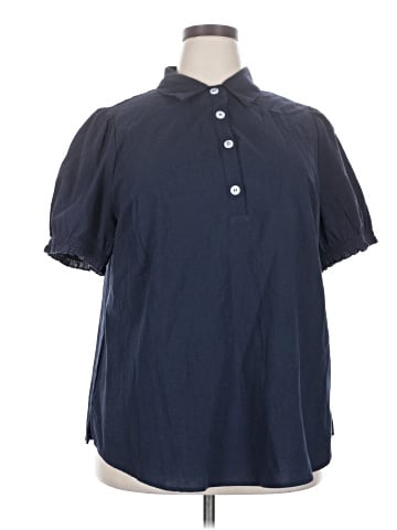 BLOOMCHIC Short Sleeve Blouse (view 1)