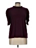 CeCe Burgundy Short Sleeve Top Size L - photo 1
