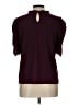 CeCe Burgundy Short Sleeve Top Size L - photo 2