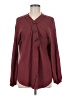 Out From Under Burgundy Long Sleeve Polo Size M - photo 1