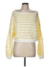 Tic-Toc Knits Stripes Yellow Pullover Sweater Size M - photo 1