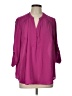 Torrid 100% Polyester Purple 3/4 Sleeve Blouse Size Lg Plus (0) - photo 1
