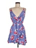 Express Outlet Floral Blue Casual Dress Size M - photo 1