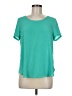 Lush 100% Polyester Teal Short Sleeve T-Shirt Size M - photo 1