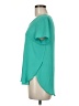Lush 100% Polyester Teal Short Sleeve T-Shirt Size M - photo 5