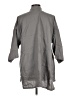 Eileen Fisher 100% Linen Gray Coat Size L (petite) - photo 2