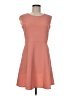 Mi ami 100% Polyester Solid Orange Casual Dress Size M - photo 1