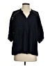 Sundance 100% Polyester Black 3/4 Sleeve Blouse Size S - photo 1