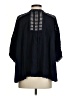 Sundance 100% Polyester Black 3/4 Sleeve Blouse Size S - photo 2