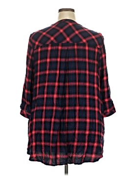 Catherines 3/4 Sleeve Button-Down Shirt (view 2)