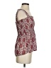 Aqua 100% Polyester Burgundy Sleeveless Blouse Size S - photo 4