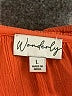 wonderly 100% Rayon Orange Long Sleeve Blouse Size L - photo 7