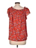 CeCe Red Short Sleeve Blouse Size L - photo 2