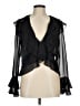 MSK 100% Polyester Black 3/4 Sleeve Blouse Size M - photo 1