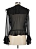 MSK 100% Polyester Black 3/4 Sleeve Blouse Size M - photo 2