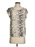 Joie Animal Print Ivory Short Sleeve Blouse Size S - photo 1