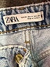 Zara Chevron-herringbone Blue Jeans Size 4 - photo 7
