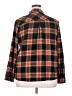 Maurices Plaid Brown Long Sleeve Button-Down Shirt Size 20 (2) - photo 2