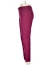 Hue Solid Burgundy Casual Pants Size L - photo 5