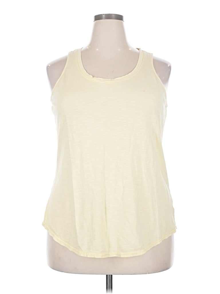 Pre-owned 24/7 Maurices Sleeveless T-shirt In Yellow
