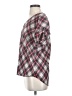 Dina Be Argyle Silver Short Sleeve Blouse Size S - photo 5