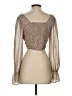 Altar'd State 100% Polyester Brown 3/4 Sleeve Blouse Size S - photo 2
